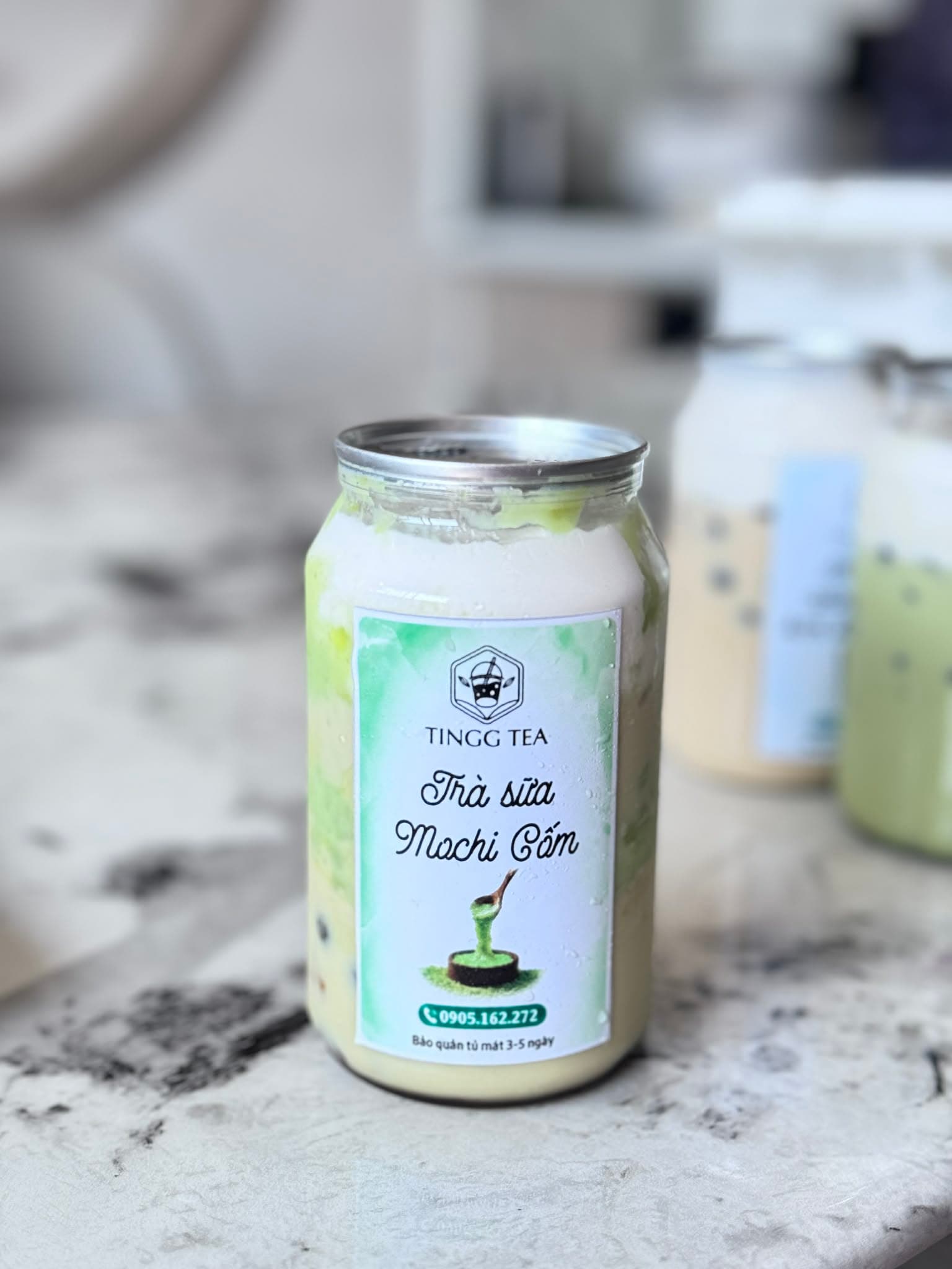 Trà Sữa Mochi Cốm